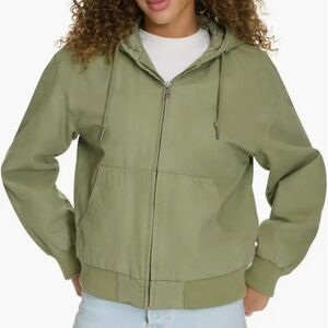 NWT Levi's Canvas Zip Green Jacket Size M Utility Streetwear Athleisure Casual